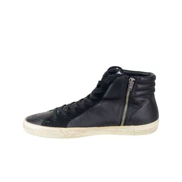 Size 43 | 10 US -  SLIDE Black Calfskin Men\'s Sneakers High-Top main image 6